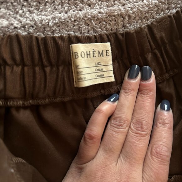 Boheme Goods "The Trousers" In Twill Chocolate - Picture 3 of 9